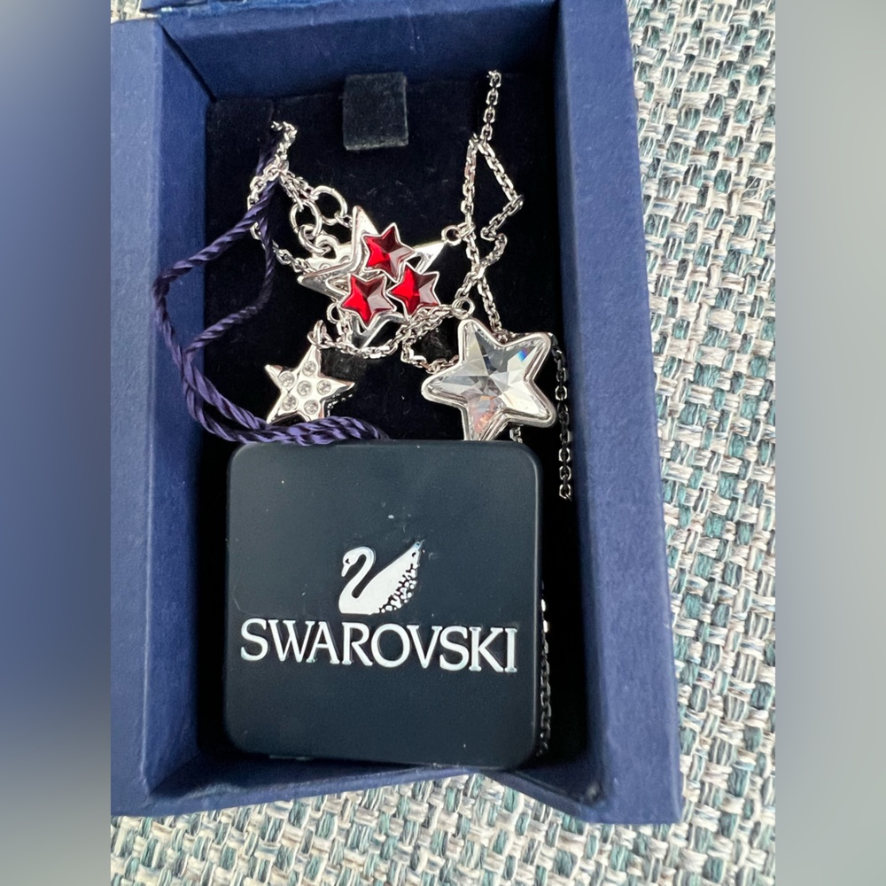 Swarovski Holy Night Red Clear Star
Crystal Necklace